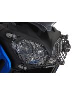 Protection de phare à attache rapide pour Yamaha XT1200Z Super Tenere, acier inoxydable, noir *OFFROAD USE ONLY*