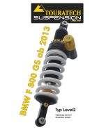 Touratech Suspension ressort-amortisseur pour BMW F800GS à partir de 2013 de type Level2/ExploreHP