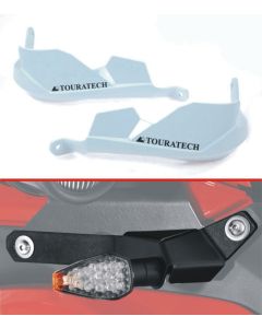 Protège-mains pour Ducati Multistrada 1200 jusqu'a 2014 *blanc* pour guidon d'origine - avec jeu de clignotants DEL